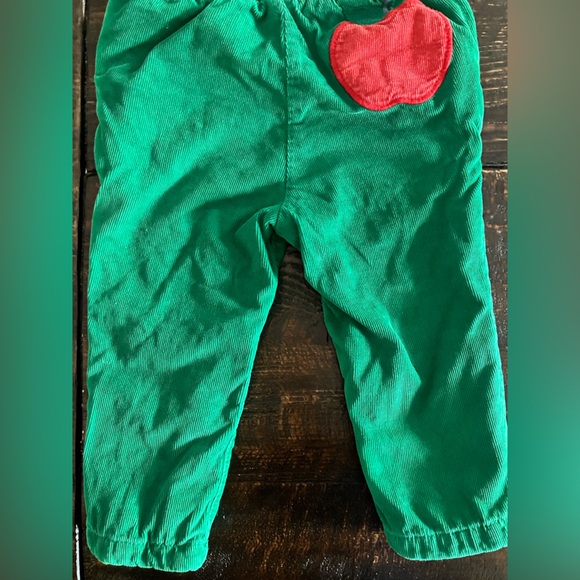 Mini Boden Green Corduroy Pants - Size 6-9m - Picture 2 of 8